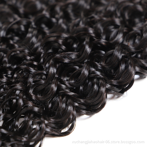 10a 12a 100% brazilian human hair water wave human hair extensions natural wave hair bundles 8-32 inches with 13*4 lace frontal